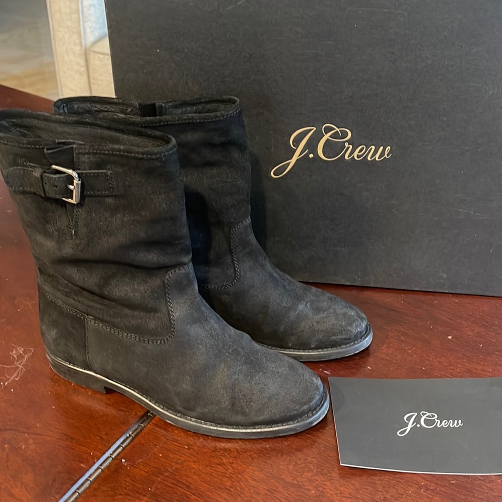 J.CREW - Langston Interior Wedge Ankle Boots - Size 7
